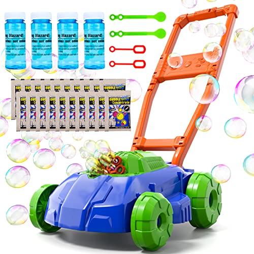 Bennol Bubble Lawn Mower for Toddlers Kids Automatic Bubble Blower Maker Machine Outdoor Gardening Push Toys Christmas Birthday Gifts for Preschool Baby Boys Girls - Image 1