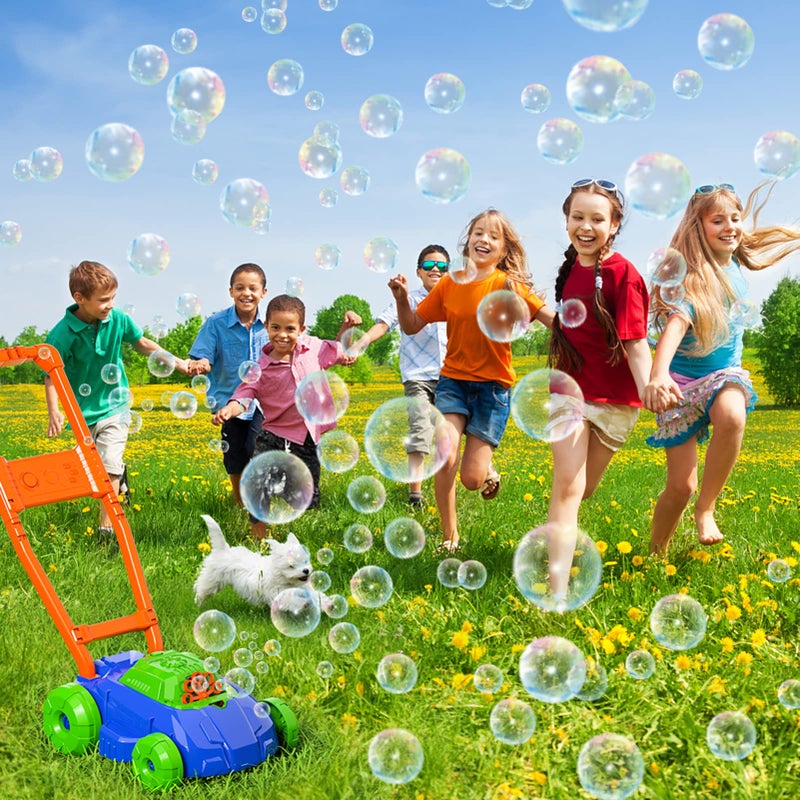 Bennol Bubble Lawn Mower for Toddlers Kids Automatic Bubble Blower Maker Machine Outdoor Gardening Push Toys Christmas Birthday Gifts for Preschool Baby Boys Girls - Image 3