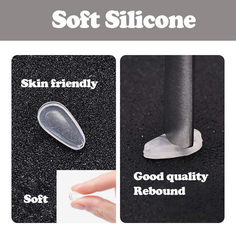 Omnful Eyeglass Nose Pads  2.2Mm Thickness Adhesive Anti Slip Glasses Nose Pad With Air Bag  Comfort Silicone Glasses Grip Cushions For Sunglasses  Eyeglasses & Reading Glasses (5 Pairs  Clear) - Image 4