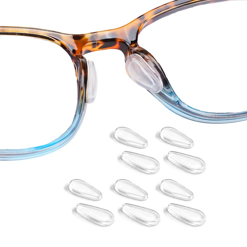 Omnful Eyeglass Nose Pads  2.2Mm Thickness Adhesive Anti Slip Glasses Nose Pad With Air Bag  Comfort Silicone Glasses Grip Cushions For Sunglasses  Eyeglasses & Reading Glasses (5 Pairs  Clear) - Image 1