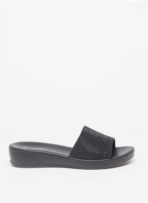 Womens Embellished SlipOn Sandals