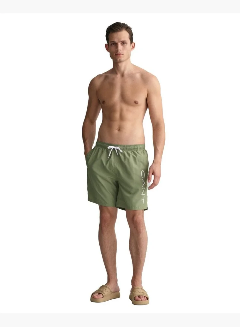 غانت Gant Long Cut Lightweight Logo Swim Shorts