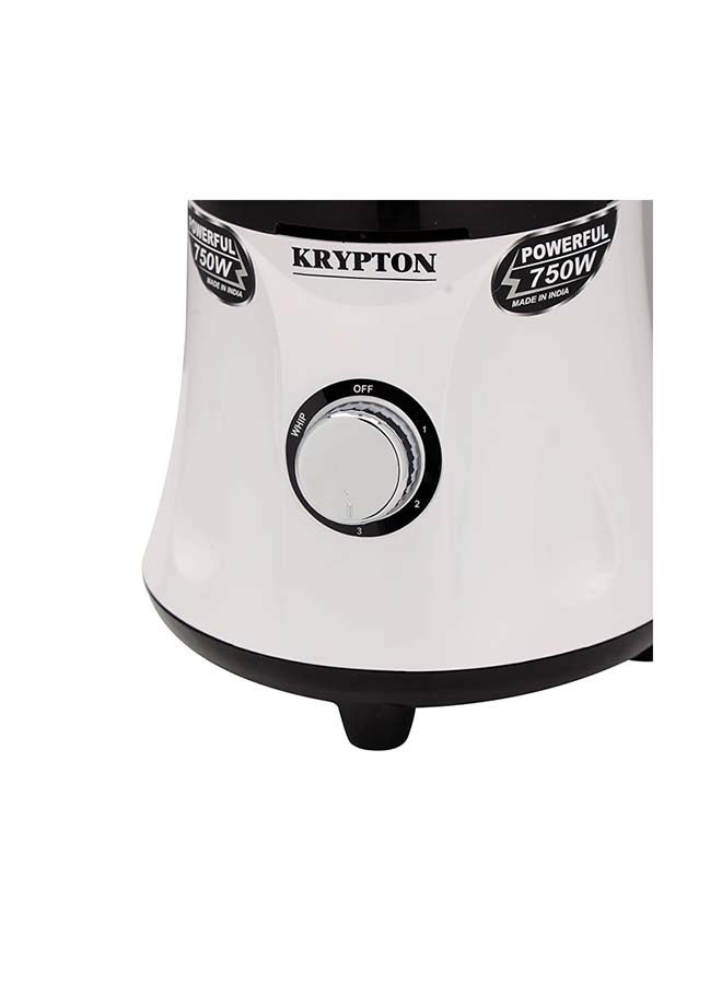 KRYPTON 3-in-1 Mixer Grinder, Full Copper Motor 750 W KNB6188 Black - Image 5