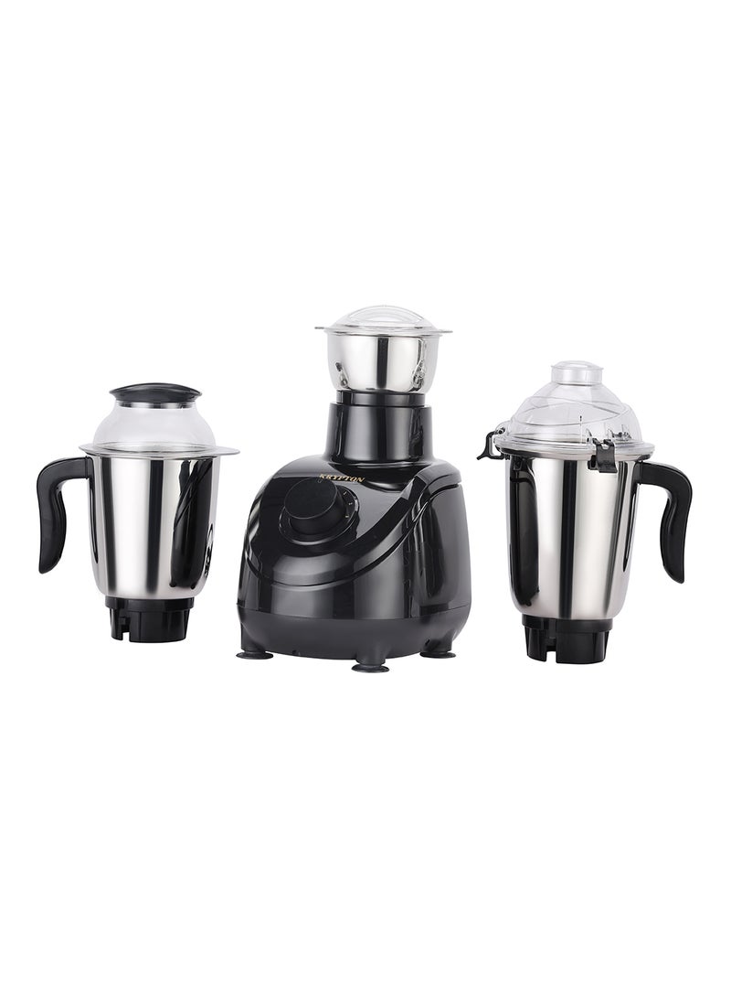 KRYPTON 3-in-1 Mixer Grinder, Full Copper Motor 750 W KNB6188 Black - Image 1