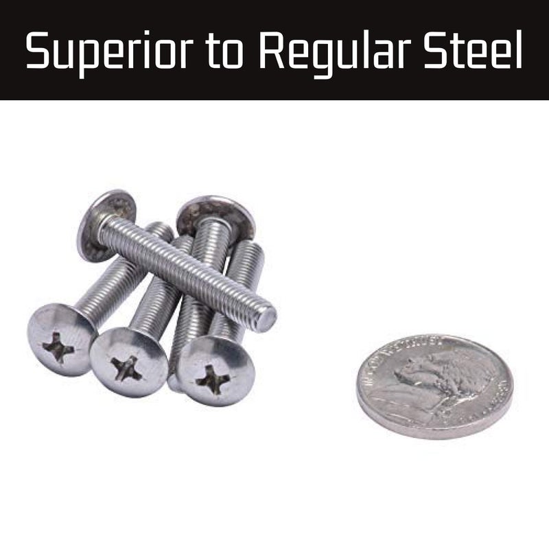 Bolt Dropper #10-32 X 1-1/4" Stainless Phillips Truss Head Machine Screw, (25pc), Fine Thread, 18-8 (304) Stainless Steel, by - Image 5