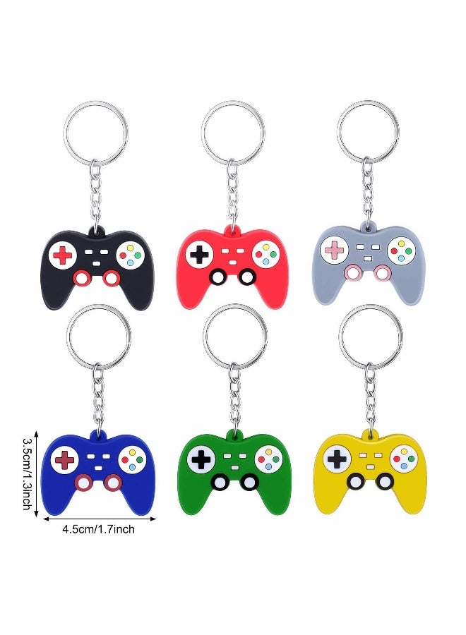 36 Pieces Video Game Controller Keychains Game Controller Key Ring Gaming Controller Handle Pendant Charms for Video Game Party Favors Birthday Baby Shower, 6 Colors - Image 4