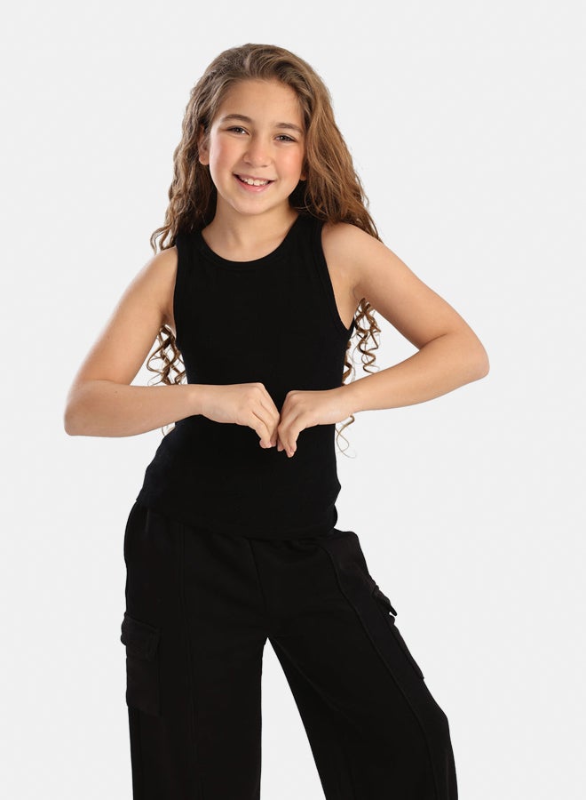 Carina Girly Ribbed Tank Top - Image 1