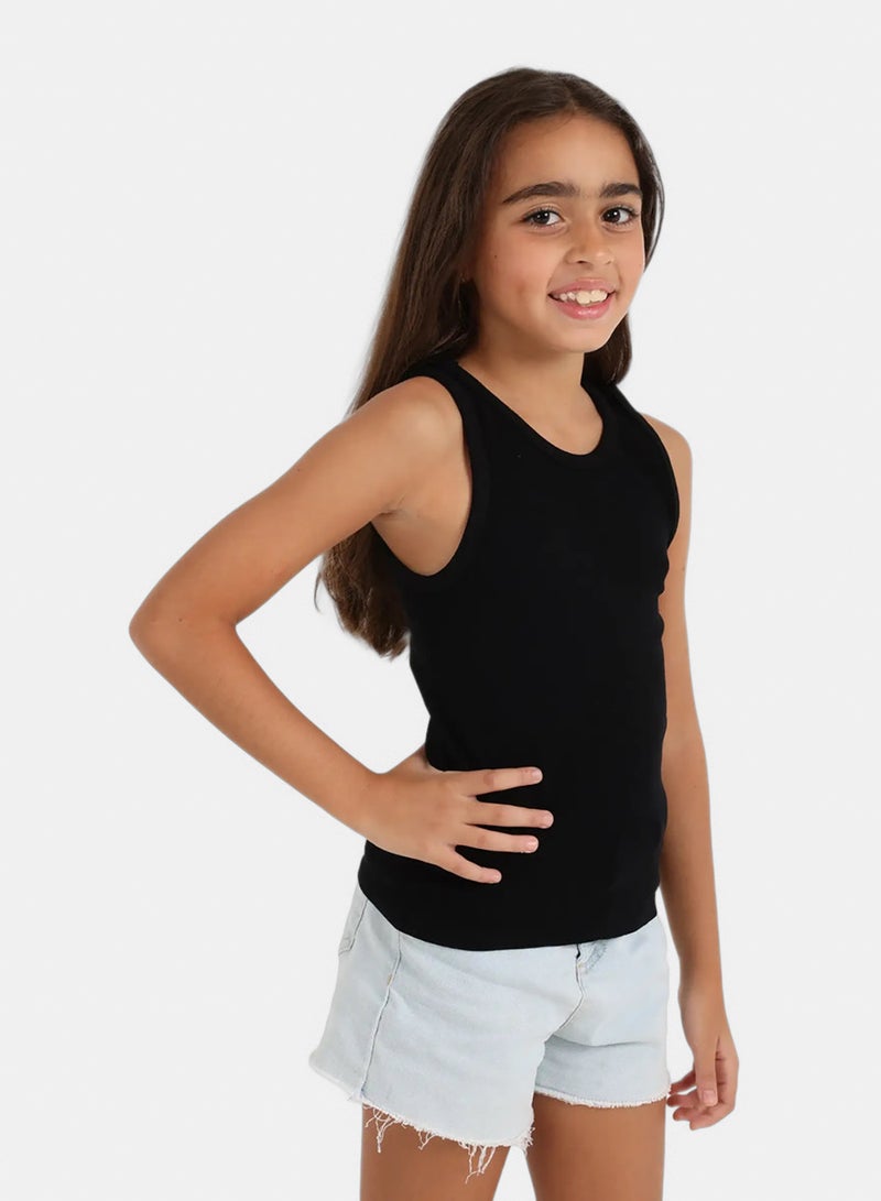 Carina Girly Ribbed Tank Top - Image 2