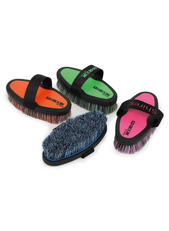 شيريس فرشاة الجسم للخيول من Shires Equestrian Ezi-Groom Grip (برتقالية) - Image 1