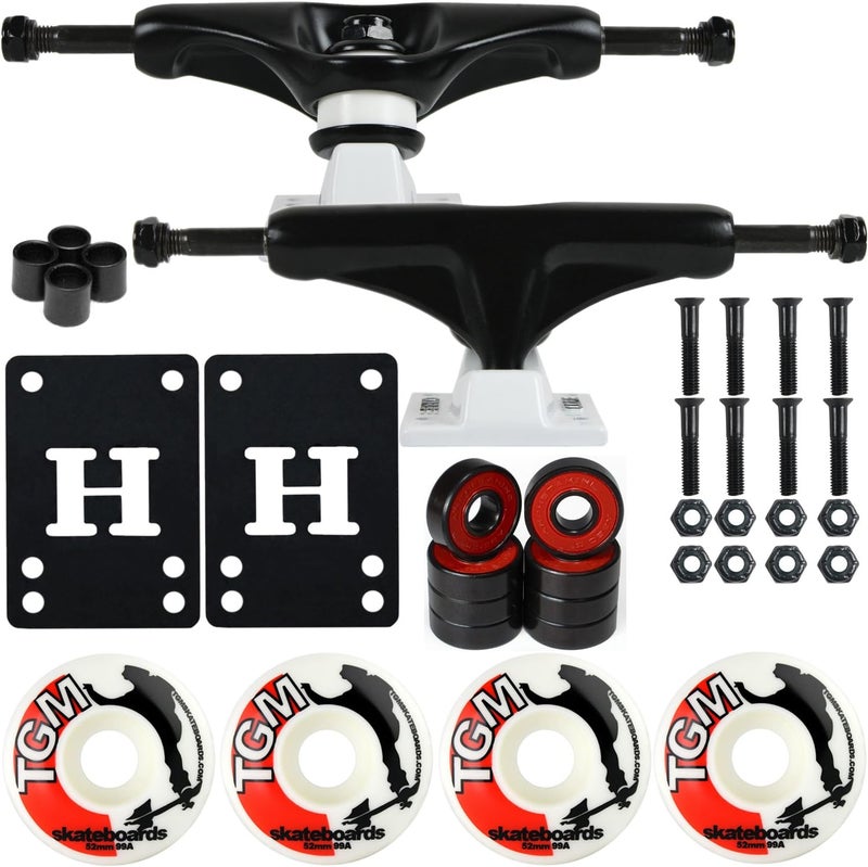 Core Skateboard Package 5.0" Trucks with 52mm White Wheels + Components - Image 1