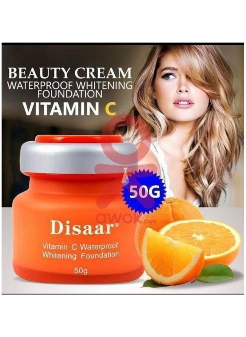 Disaar Vitamin C Rich Waterproof Brightening Foundation Orange  - Image 3