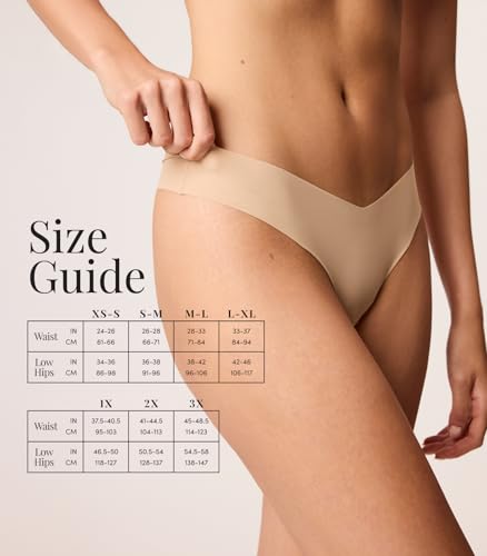 commando - Cotton Bikini | Soft Bikini Style Underwear | No-Show, Raw-Cut Edges | Breathable & Flattering | Machine Washable | Beige, Small-Medium - Image 5
