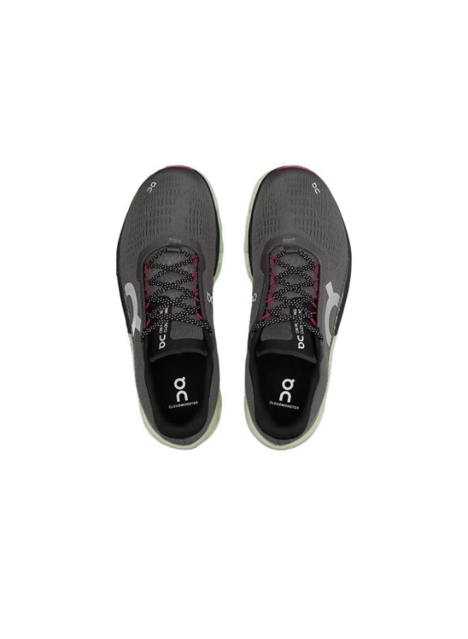 أون On Cloudmonster 2 حذاء جري منخفض القمة مريح، قماش شبكي، ممتص للصدمات ومضاد للانزلاق (أخضر) - Image 4