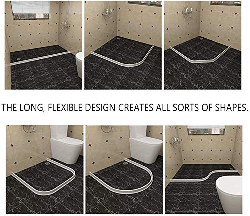 Duzzy 67 Inch Collapsible Shower Threshold Water Dam, Ideal for Wheelchair Accessible, Suitable for Accessibility ADA Handicap Showers - Image 5