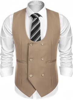 KUYING New Men's British Fashion Slim Fit Suit Vest  - Image 1