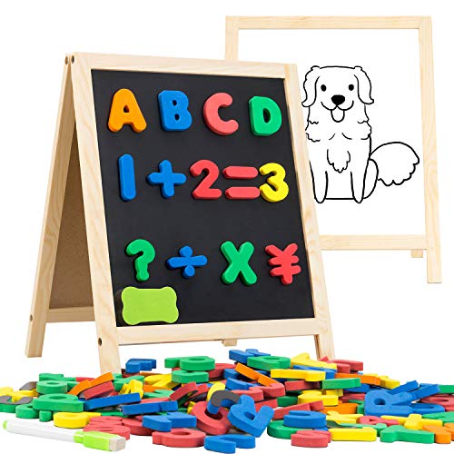 INNOCHEER Magnetic Letters and Numbers for Toddlers Magnetic Board for Kids ABC Alphabet Magnets Educational Dry Erase Board  Whiteboard  Chalkboard for Toddlers Writing  Drawing Kids Toys - Image 1