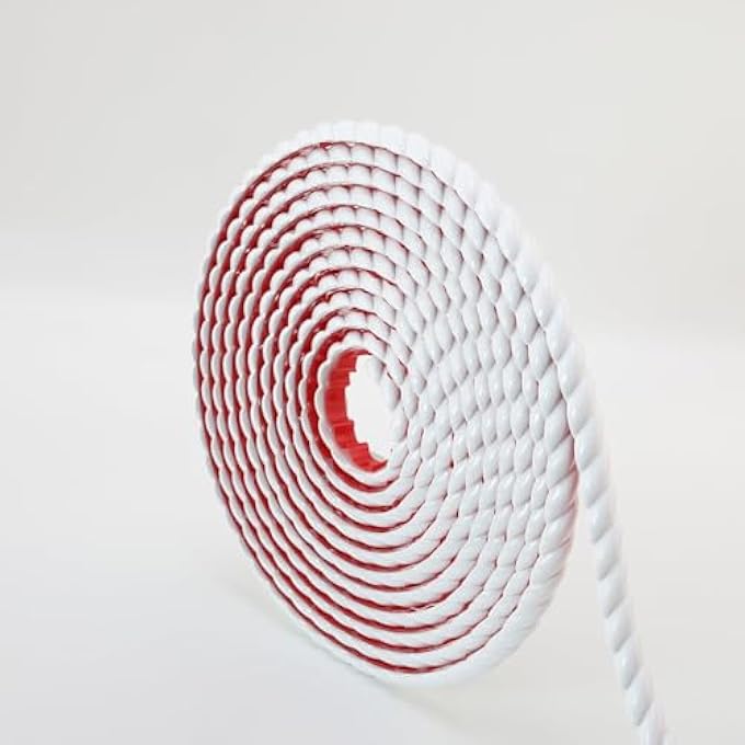 PAINTABLE MOLDING TRIM, PEEL AND STICK SELF-ADHESIVE DESIGN, HOME DECOR ON THE CABINET MIRROR FRAME WALL EDGE, DIY DECORATION, 5M X 15MM - Image 1