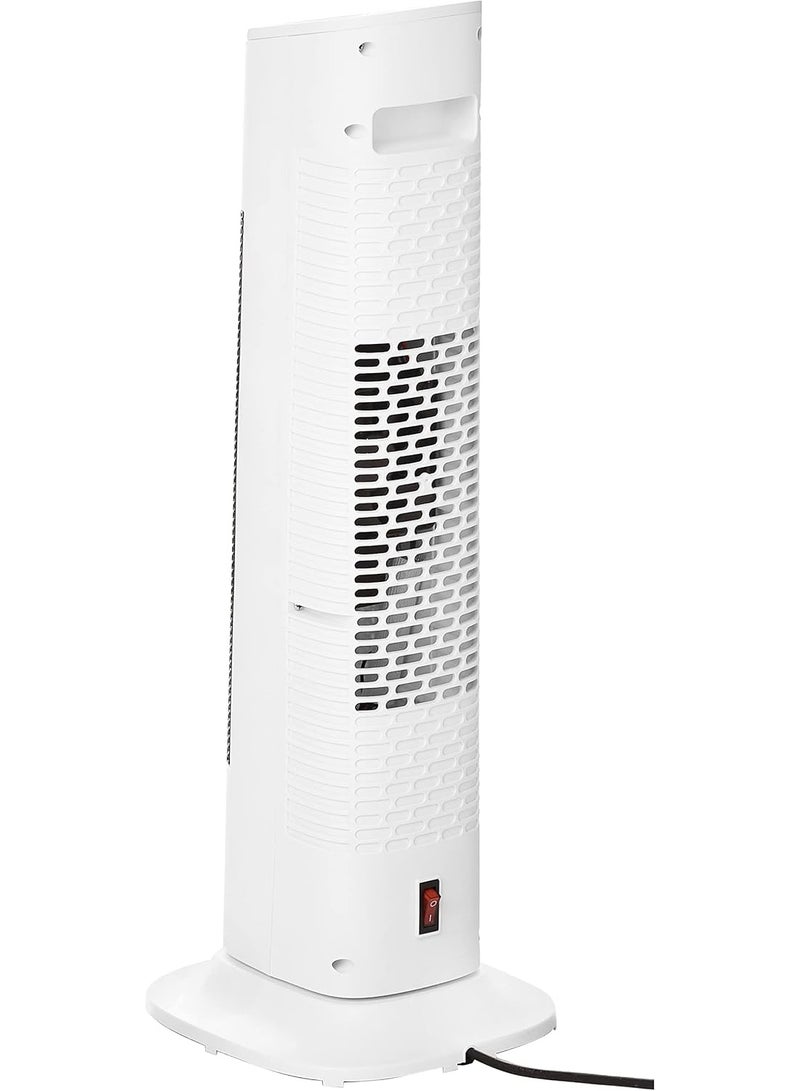 Media Tech Electric Tower Ceramic Heater ,2000 Watt ,Thermostat, Movable base ,Safty lock Remote Control, MT-TCH005- White - Image 2