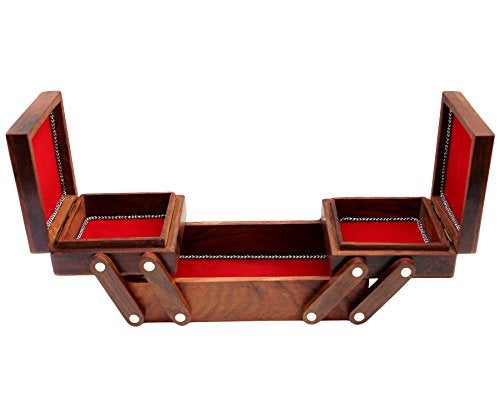 ITOS365 Handmade Wooden Jewelry Box/Case/Storage for Women Jewel Organizer Christmas Gift Items - Image 5