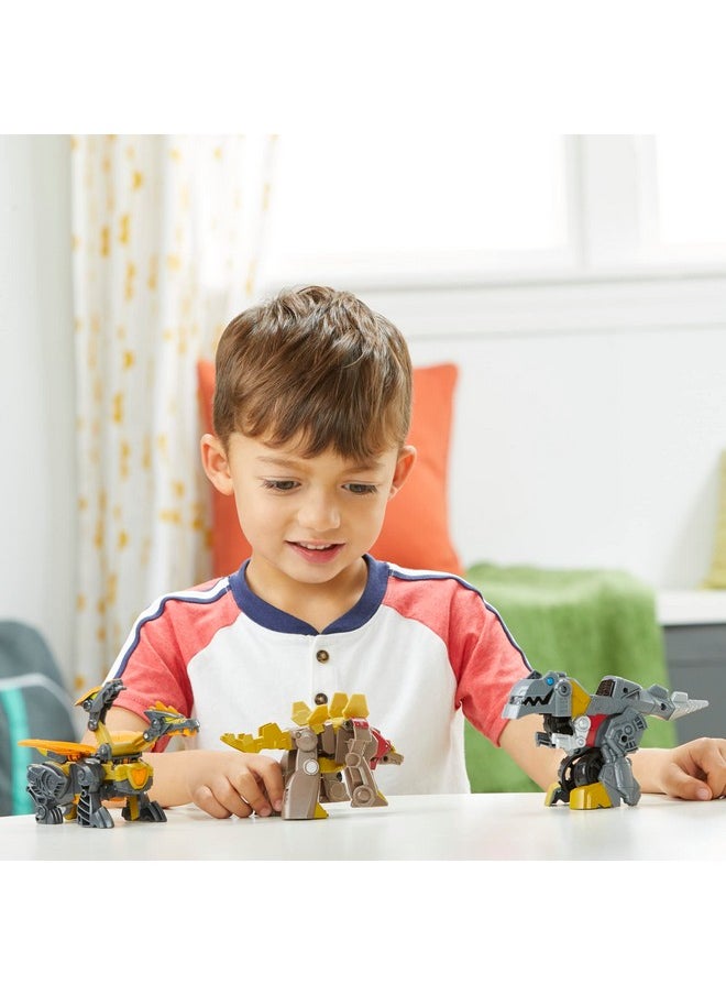 TRANSFORMERS - Dinobot Adventures Dinobot Squad Grimlock Dinobot Snarl And Predaking 3Pack Converting Figures 4.5Inch Toys Ages 3 And Up - Image 1