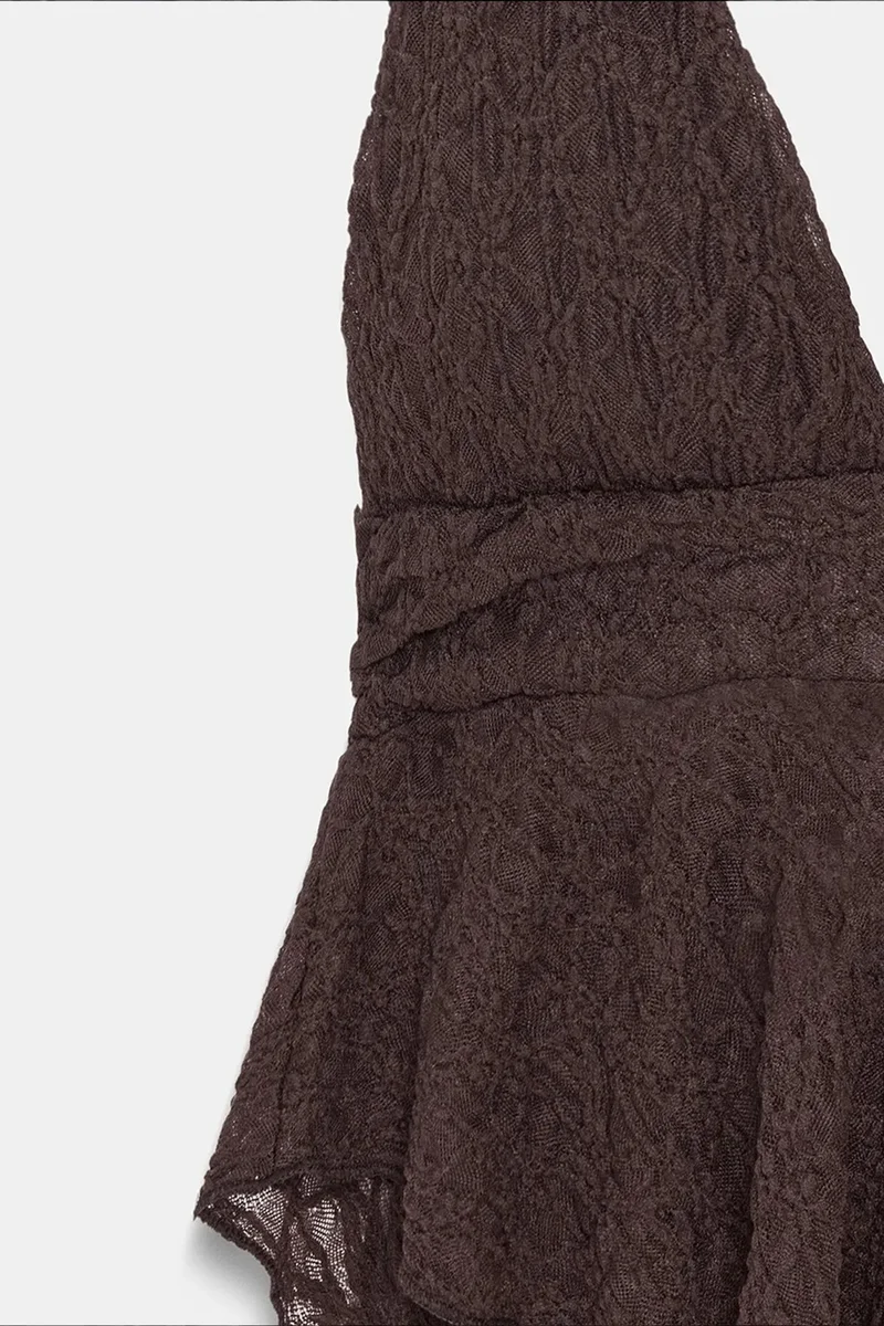Dilvin Coffee Brown DILVIN Women’s Polyamide Elastane Blouse for Women | Best Price UAE