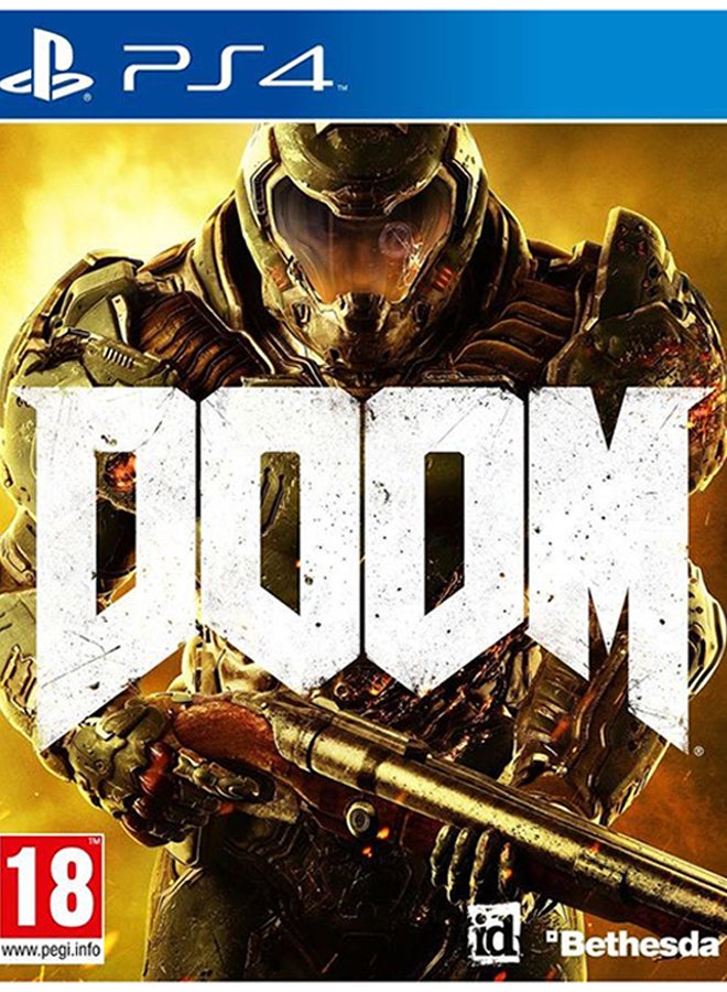 لعبة الفيديو Doom - (إصدار عالمي) - الأكشن والتصويب - playstation_4_ps4