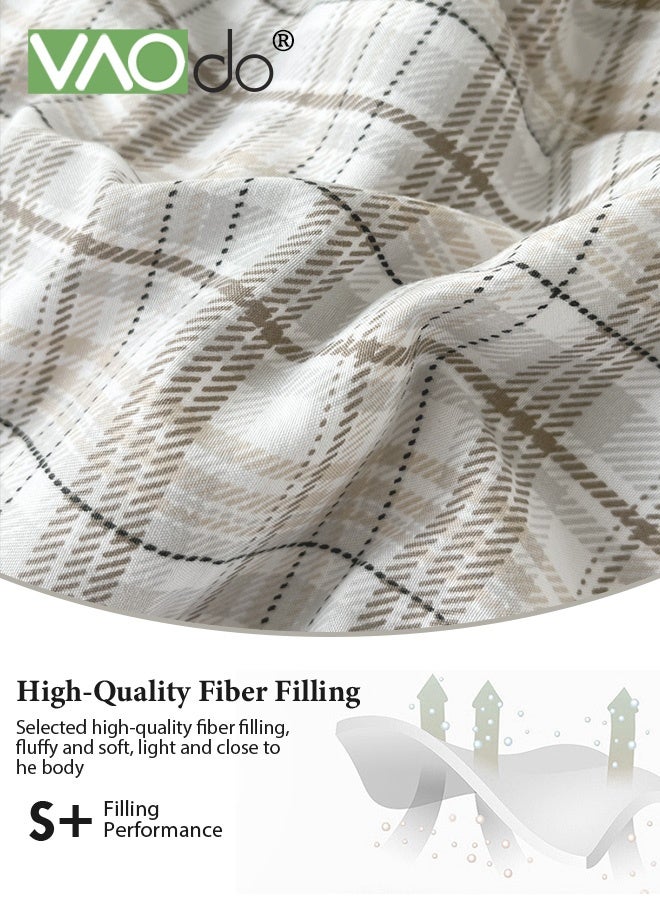 VAOdo Machine Washable Quilt, Pure Color Double-sided Use, Washed Cotton Material Bed Quilt Soft and Breathable Lightweight Blanket for All Season 200*230CM - Image 5