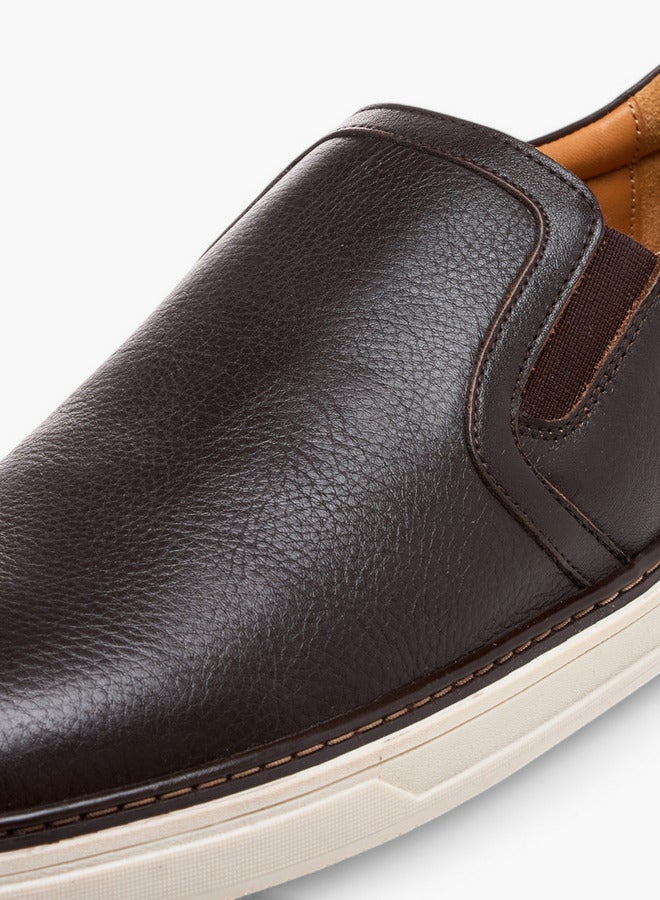 DUCHINI Men's Textured Slip-On Loafers - Image 4