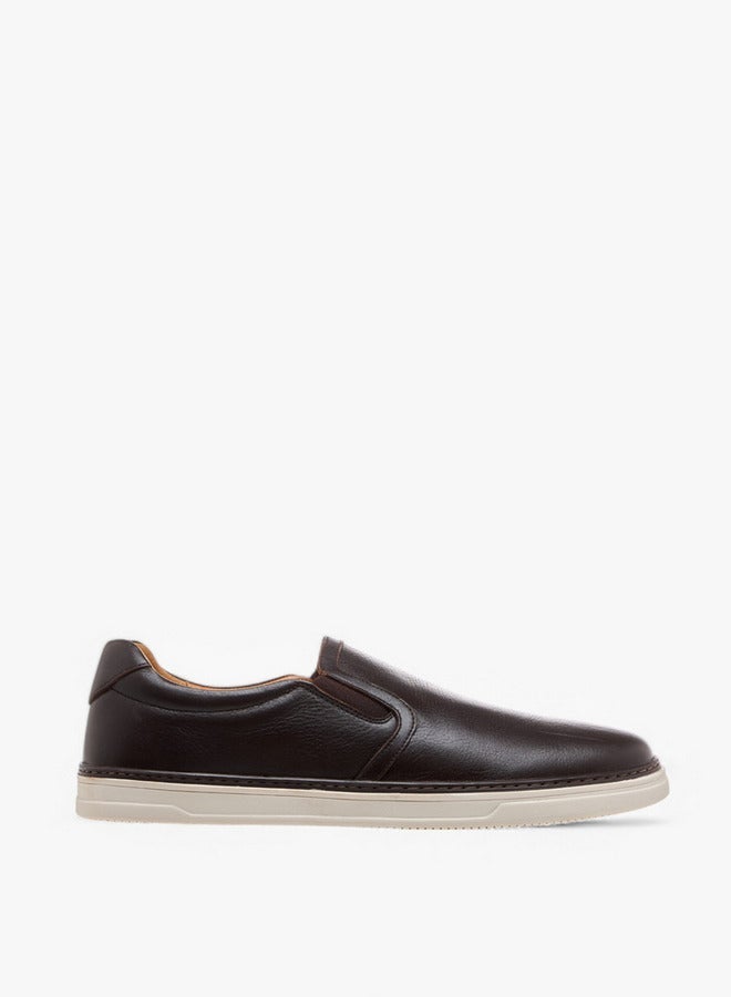 DUCHINI Men's Textured Slip-On Loafers - Image 3