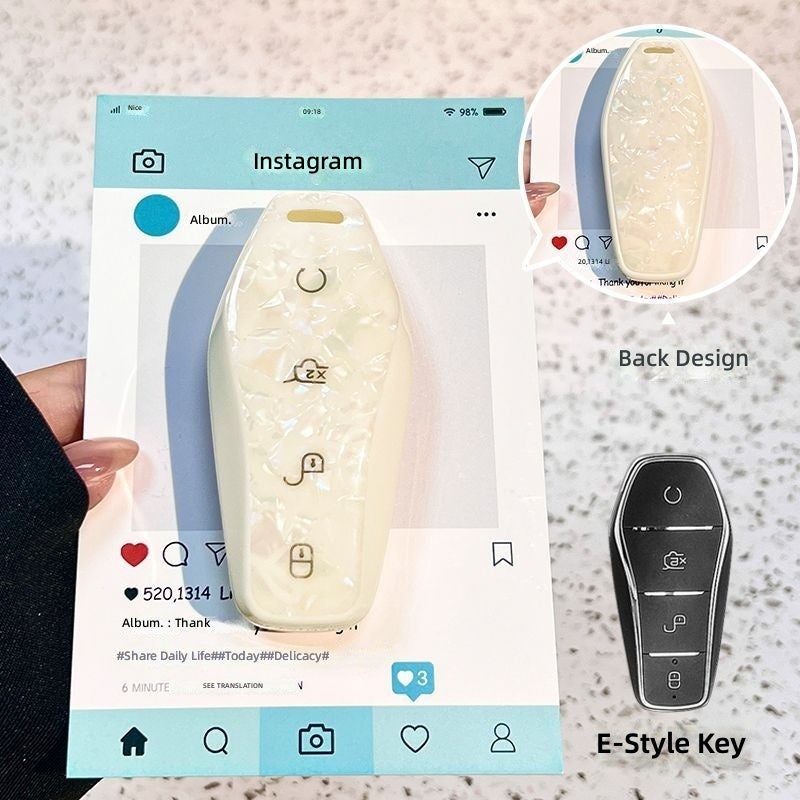 بي واي دي علبة مفتاح BYD Seagull لسيارات هان وكين وسونغ ودولفين وتانغ وغيرها – غطاء حماية من TPU - Image 1