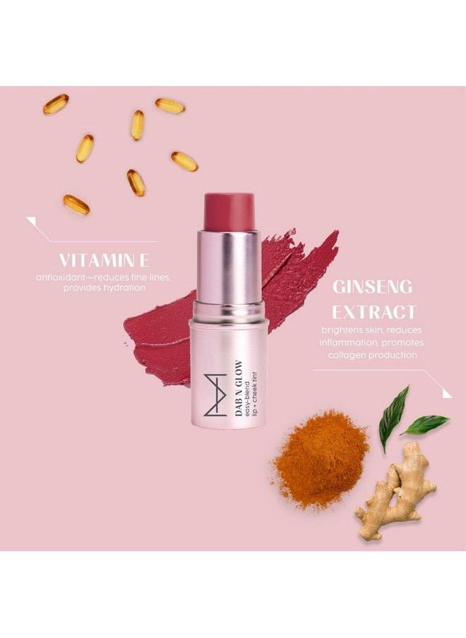 HOUSE OF MAKEUP - Lip And Cheek Blush Tint ; 3In1 Blush ; Tint For Cheeks Lips And Eyes ; Creamy Hydrating Noncomedogenic Blusher ; Lip Tint For Women Men All ; Burnt Rose ; 8 Gms - Image 1