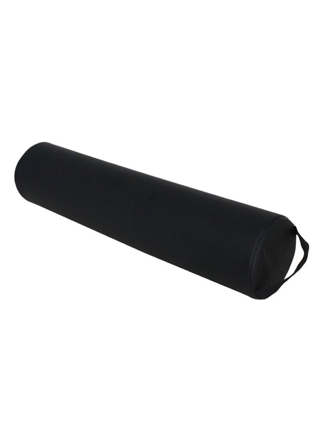 ForPro Professional Collection Full Round Bolster Pillow, Black, Oil and Stain-Resistant, for Massage and Yoga, 6" R x 26" L  - Image 1