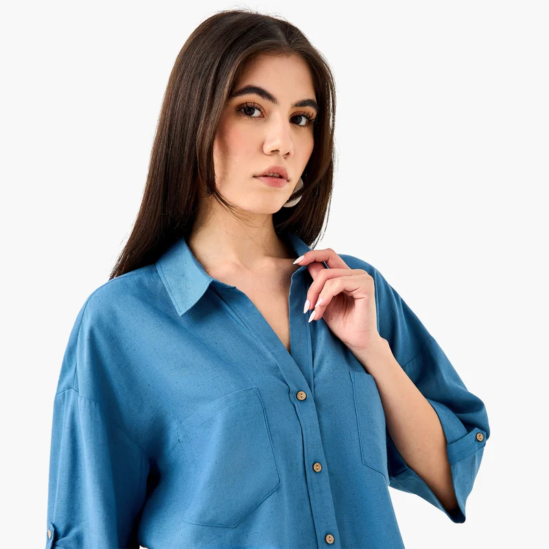 Lee Cooper Lee Cooper Regular Fit Collared Shirt