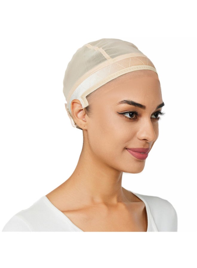 lucicass Wig Cap for WomenWig Grip Cap for Keeping Wigs in PlaceNon Slip Caps with Velvet Grip Band Make Your Wigs Be GluelessNudeM - Image 2