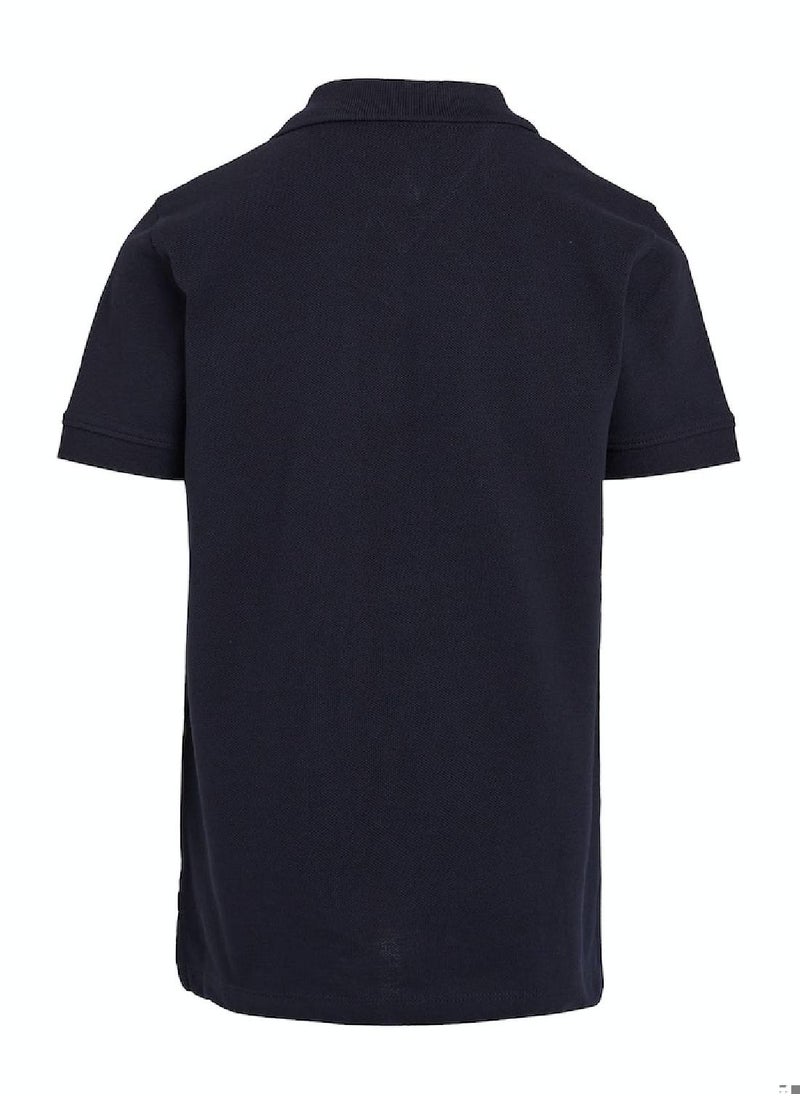 TOMMY HILFIGER - Boys' Icon Regular Polo - Cotton, Blue - Image 1