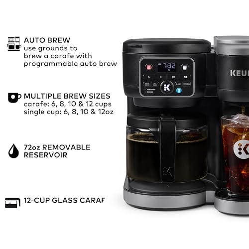 Keurig K-Duo Hot & Iced Single Serve & Carafe Coffee Maker, MultiStream Technology, 72oz Reservoir (Gen 2) - Image 3