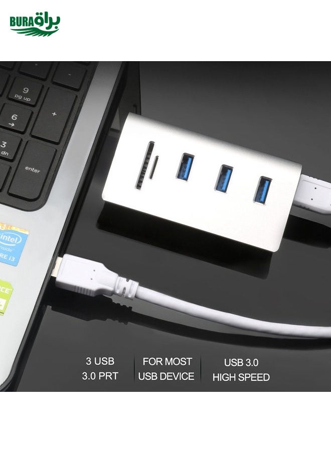 Rocketek HUB-3PC2 High Speed USB 3.0 Splitter HUB Adapter (White)
