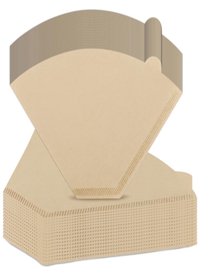 Motroce 200 Pcs #4 Cone Coffee Filter, Disposable Natural Paper Filters 8-12 cup, Recyclable & Smoother Flavor Food-Grade Wood Pulp Reduce Environmental Impact(U104) - Image 1