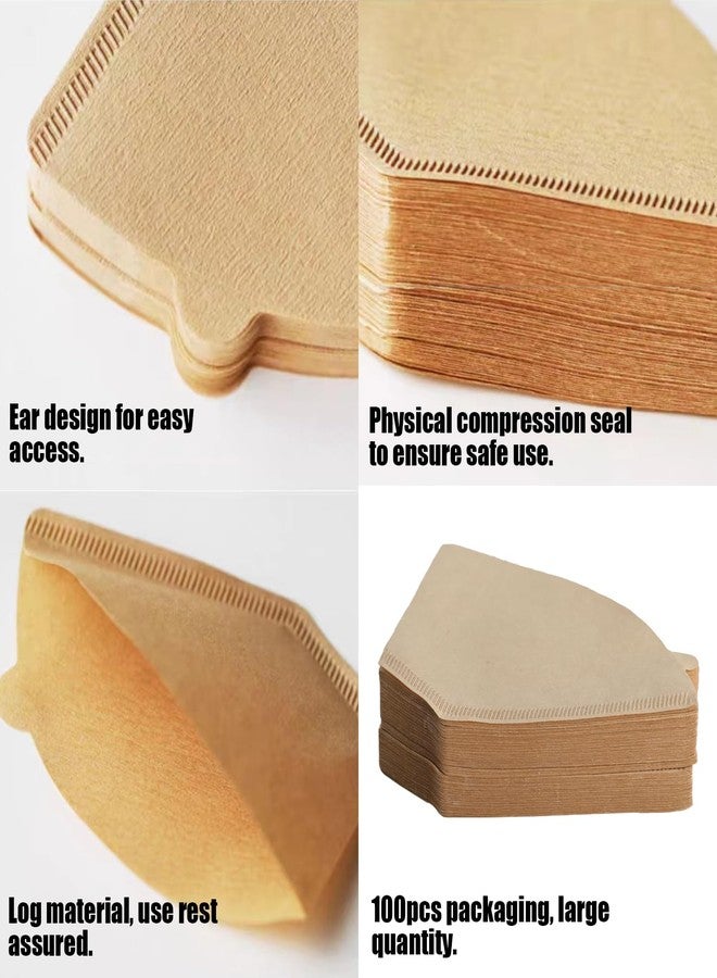 Motroce 200 Pcs #4 Cone Coffee Filter, Disposable Natural Paper Filters 8-12 cup, Recyclable & Smoother Flavor Food-Grade Wood Pulp Reduce Environmental Impact(U104) - Image 3