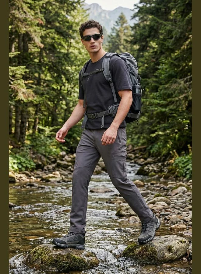 بوراتي Buratti Regular Fit Normal Waist Straight Leg Trekking and Cargo Pants Men's PANTS 693158