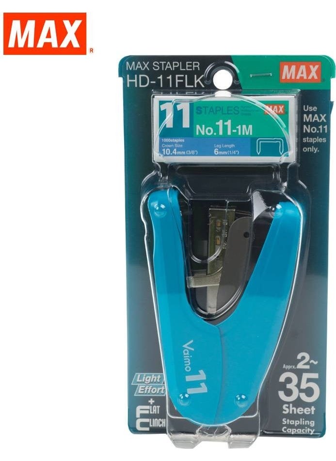 Max Vaimo 11 HD-11FLK Stapler and Staples Blue  - Image 2