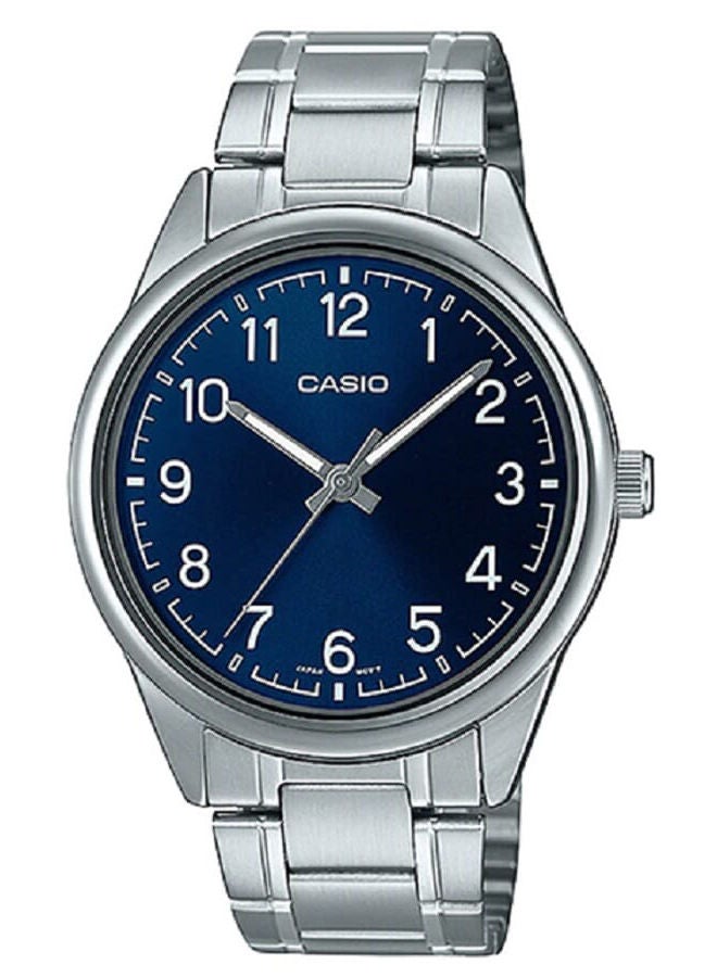 CASIO ساعة يد تناظرية من الستانلس ستيل MTP-V005D-2B4UDF - Image 1