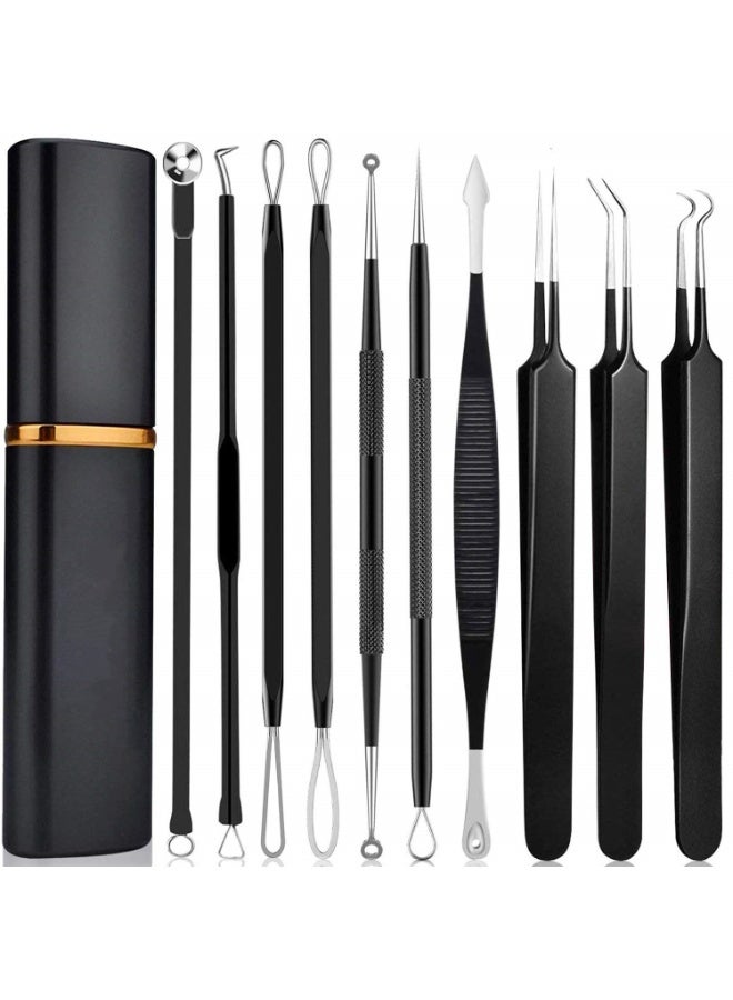 Dark Horse 10-Piece Blackhead Removal Kit Set, With Box, Can Quickly And Easily Remove Pimples, Blackheads, Acne, Forehead, Face And Nose - Image 1
