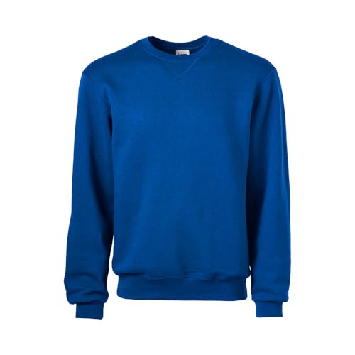 Soffe Mens Crew Neck Sweatshirt, Royal, X-Large - Image 1