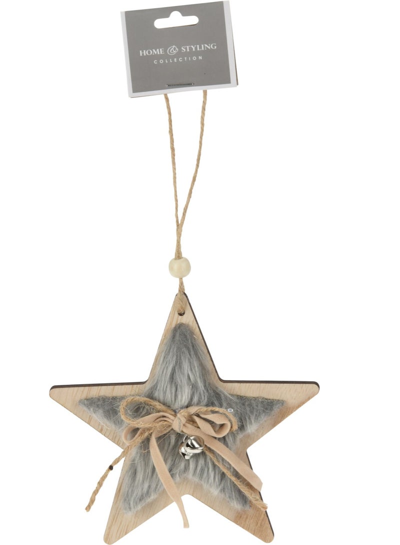 Koopman Homesmiths Christmas Hangdeco Wood 9Cm Aastd  Design - Image 4