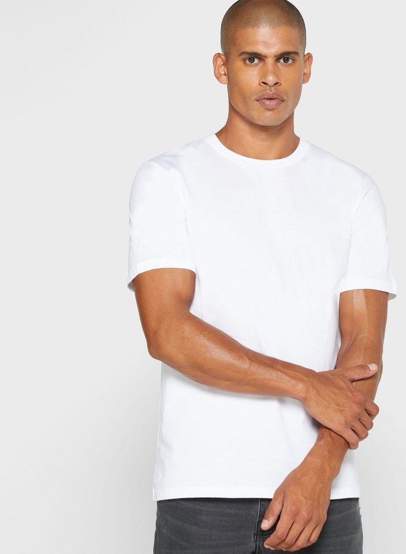 Seventy Five Basics 3 Pack Essential Crew Neck T-Shirts - Image 3