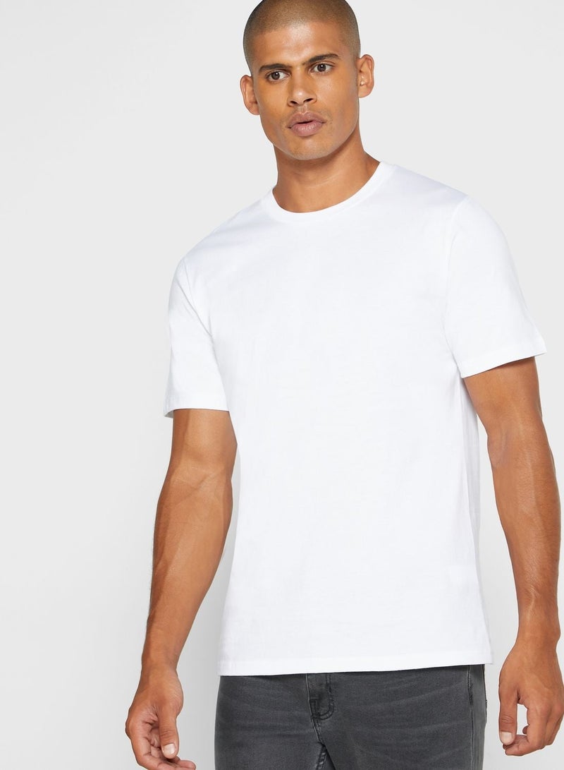 Seventy Five Basics 3 Pack Essential Crew Neck T-Shirts - Image 2