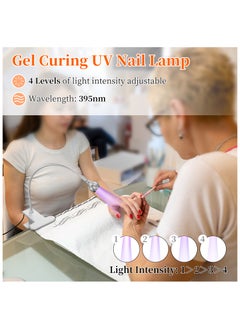 Aiseely UV LED Nail Dryer for Nail Polish, Quick Dry Nail UV Light, Gooseneck Flash Cure Light for Nails Small 3W LED UV Glue Ultraviolet Purple Light for Home DIY& Salon Manicure Decor, White  - Image 5