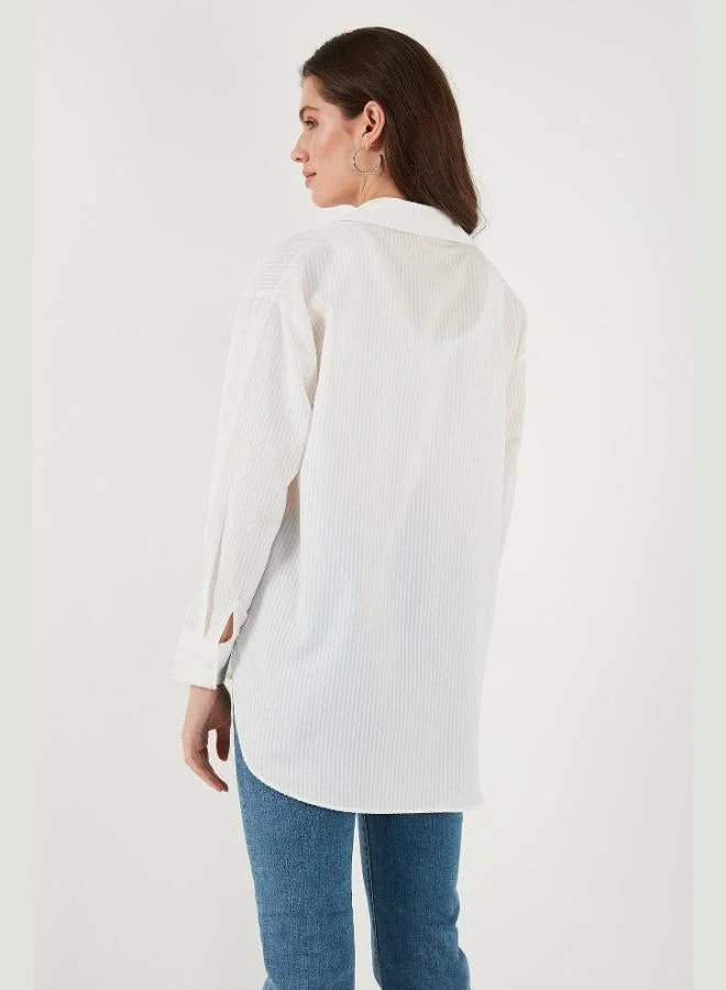 Lela  Lela Regular Fit Laced Pocket Detailed Long Sleeve Shirt Women's SHIRT 6773215 for Women | Best Price UAE
