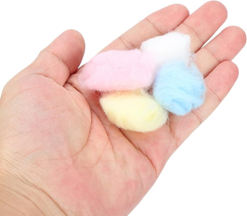 39g Colorful Cotton Balls Hamster Bedding Warm Small Animal House Filler Substrate - Image 5